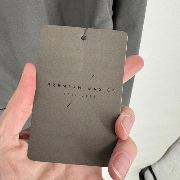 Bylt sweatshirt mens medium M gray drop cut pullover athletic workout running - Picture 4 of 6